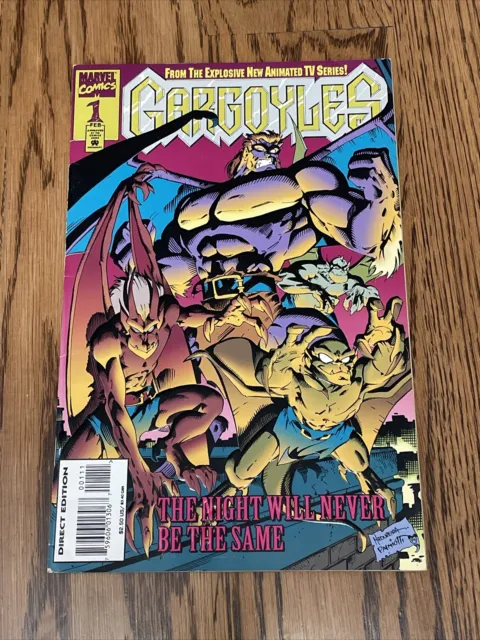 Gargoyles #1 (Marvel 1995) Embossed Cover, Hard To Find, 1st Issue, VF