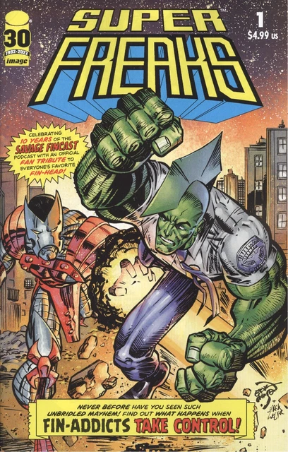 Super Freaks Vf/Nm Savage Dragon Image Hohc 2022