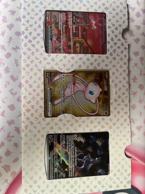 Pokemon 151 UPC Promo Set - Metal Mew 205/165, Mewtwo 052, Mew 053