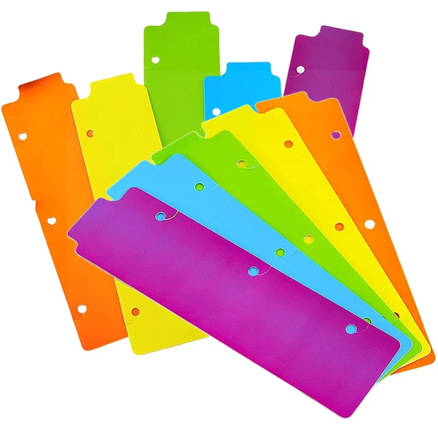 10Pcs Convenient Colored Page Markers Classification Tabs for Scrapbook Notebook