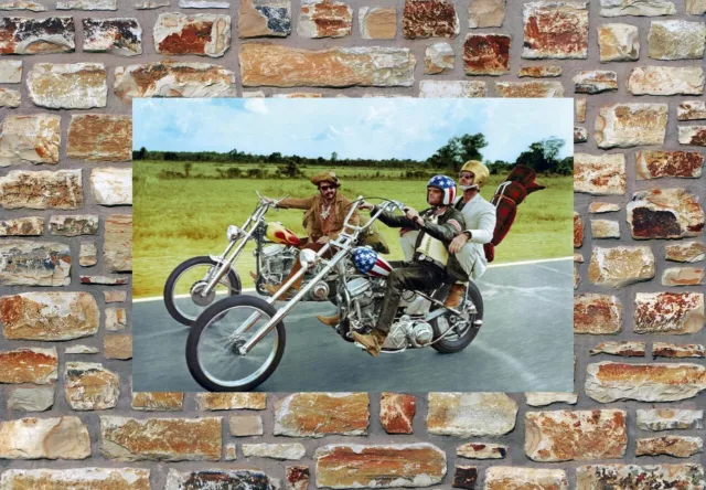 EASY RIDER FONDA HOPPER NICHOLSON ON HARLEY MOTORCYCLE POSTER PRINT COLOR 24x36 3