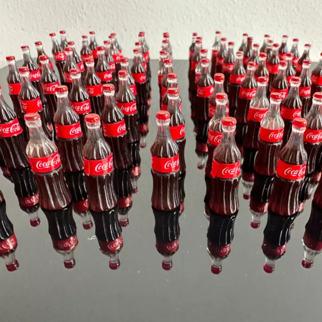 25 Stück Maßstab 1:12 Puppenhaus Miniatur Cola Soda Flasche Getränke Zubehör