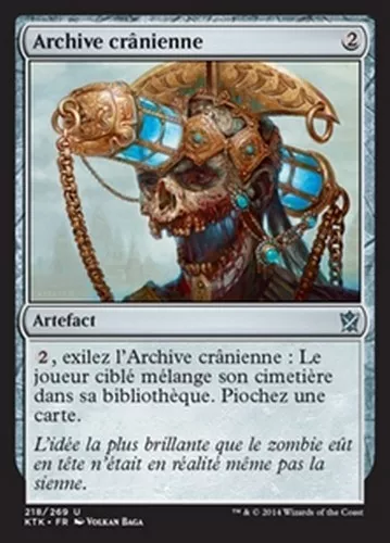 MTG Magic KTK - (4x) Cranial Archive/Archive crânienne, French/VF