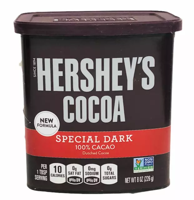 Hershey's Cocoa Special Dark 100% Cacao Dutched Cocoa 8 oz Hersheys