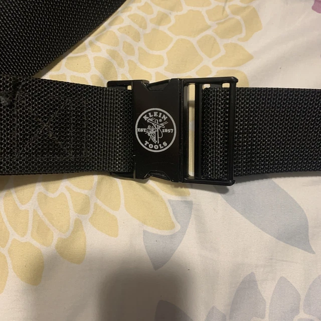 Klein Tools 5705 Black Nylon Work Belt Metal Buckle Klein Tools 5705 Black Nylon Work Belt Metal Buckle