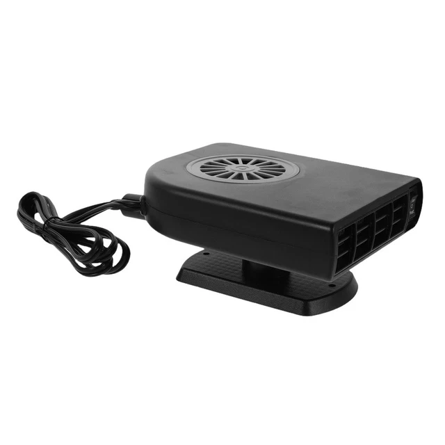 Riscaldatore Auto Portatile 12V/24V - Sbrinatore Parabrezza, Antiappannante, Rotazione 360°, Con Adesivo