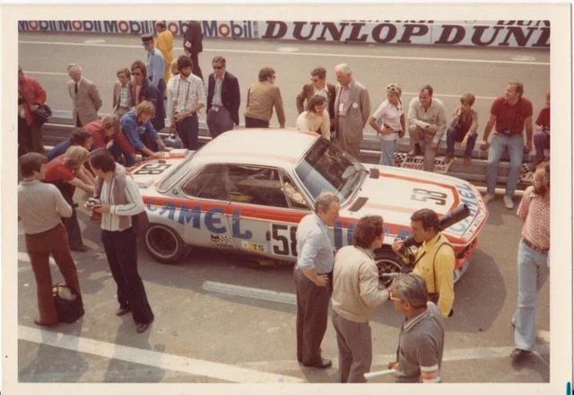 Bmw 3.0 Csl Camel Walter Brun Le Mans 24 Hours 1973 Original Period Colour Photo