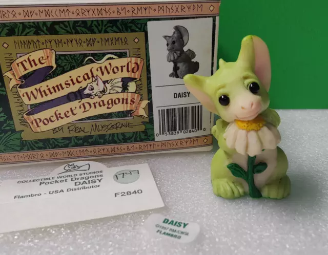 The Whimsical World of Pocket Dragons DAISY Real Musgrave Figurine