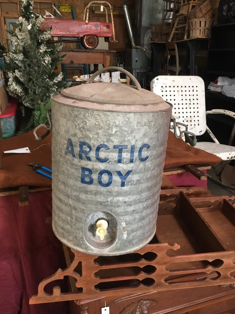 Vintage arctic boy water sales cooler