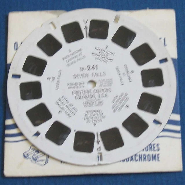 View-Master Reel #SP-241 Seven Falls Cheyenne Canyons Colorado Viewmaster