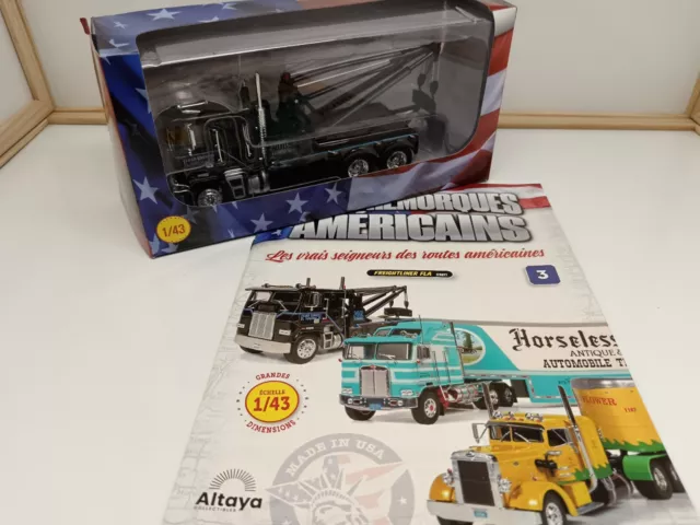 Freightliner Fla Dépanneuse Semi Remorque Américain Altaya 1/43 Sans Fascicule