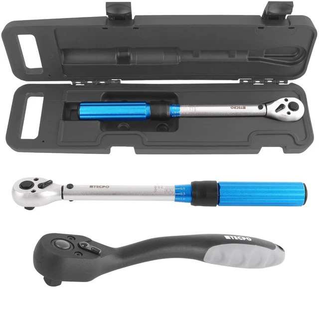 DREHMOMENTSCHLÜSSEL 3/8 ZOLL 10-60 Nm DREHMOMENT SCHLÜSSEL WERKZEUG + RATSCHE
