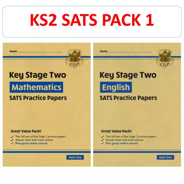 KS2 SATS Ages 7-11 Maths and English Practice Papers Pack 1 Key Stage 2 Sats Cgp