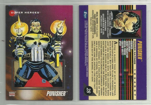 1992 Marvel Universe: Series 3 (Impel) PUNISHER "Base Trading Card" #28