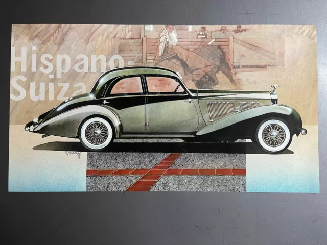 1937 Hispano-Suiza Type J-12 Berlone Picture, Print - RARE!! Awesome Frameable