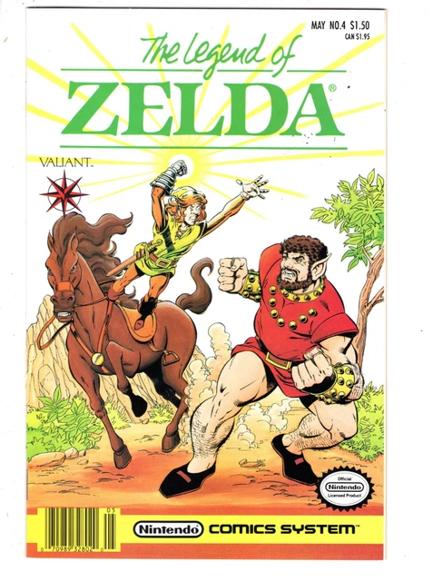The Legend Of Zelda #4 (1991) - Grade 9.6 - Valiant & Nintendo Comic Series!