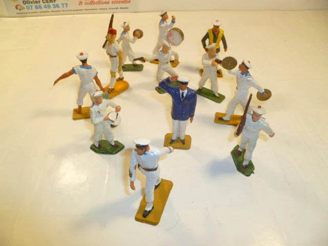 12 Figurines Starlux Aviation Française – Militaires Petite Taille – État Neuf