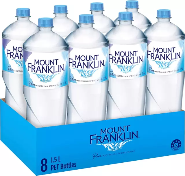 Pure Australian Spring Still Water Multipack Bottles 8 X 1.5L 3