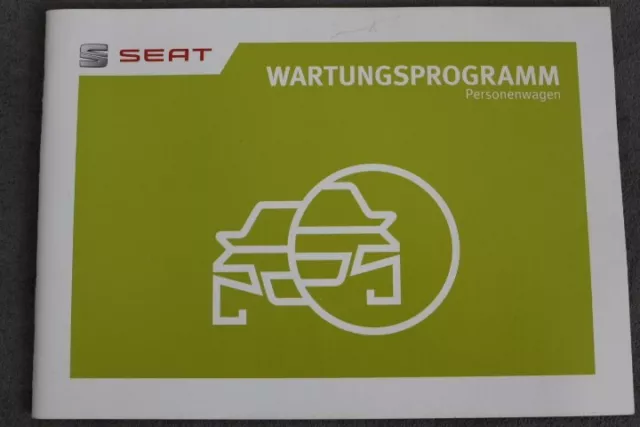 SEAT Inspektions- und Wartungsplan - Serviceheft  "OHNE Einträge" Nov. 2014