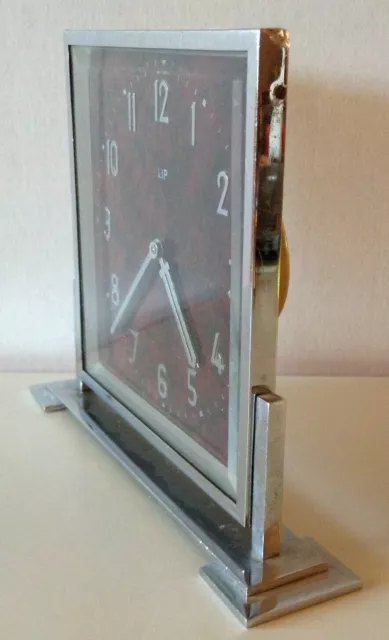 Rare Pendule Clock - Art Deco - Chocolat // Lip 2