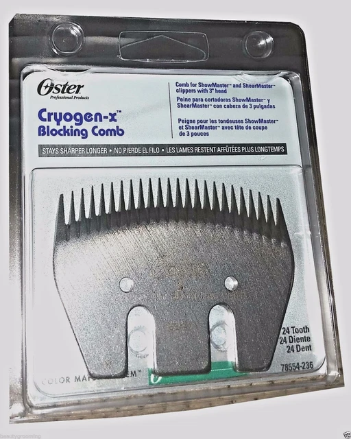 OSTER Blade 24 Tooth Blocking Comb Cryogen-X 78554-236 ShowMaster ShearMaster