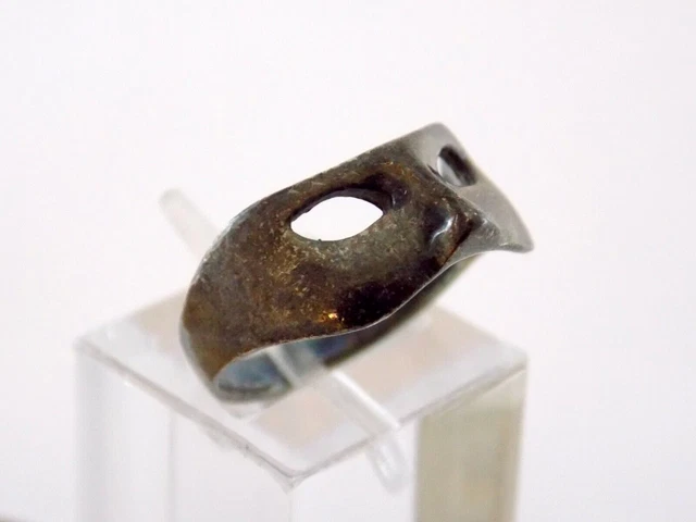 Sterling Silver Phantom of the Opera Mask Ring 925 Half Mask Size 5.75 3.1g 2
