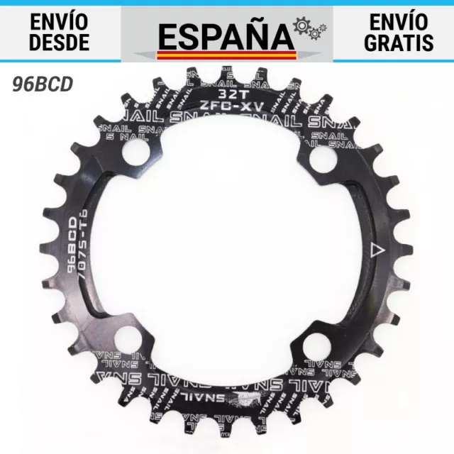 Plato Bici 96bcd Oval Redondo Mtb Shimano Deore SLX XT XTR 32 34 36 38 dientes