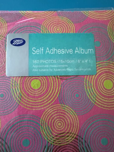 BOOTS LARGE SELF Adhesive Photo Album Holds 160 Photos 15 x 10cm 6 x 4 NEW 8.99 PicClick UK