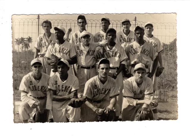 1950s Orig Cuba Baseball Semi-Pro Team Photo FLORENCIA BBC Habana
