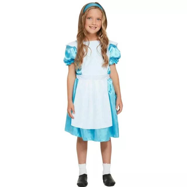 Princess Alice Costume Girls Fancy Dress Outfit Child Kids Fairytale Book Week