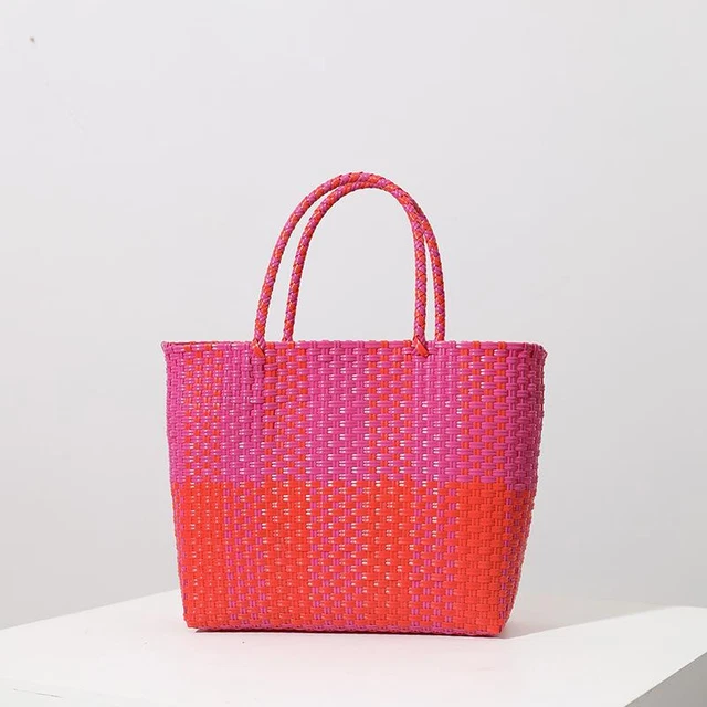 Foldable Shopping Cart Basket W/ Bag Laundry Basket Shopping Bag Plastic