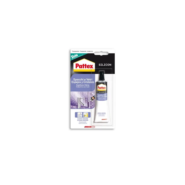 Silicona Ventana Pattex Transparente Neutral Sellador Cristales y Espejos 50m