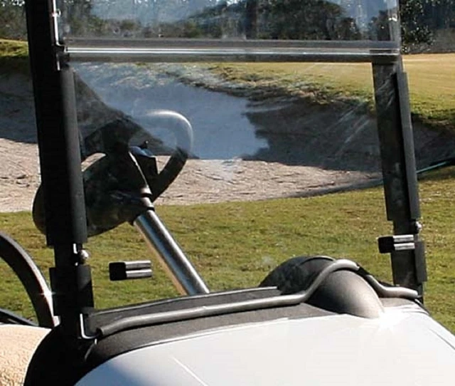 Ezgo Rxv Golf Cart 2008-Up Colorato Pieghevole Anteriore Parabrezza W/ Gomma