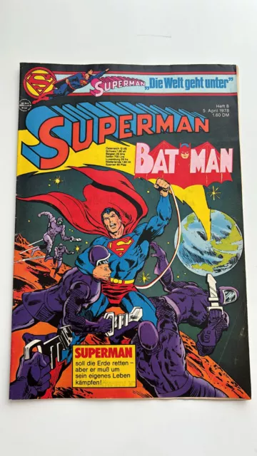 EHAPA COMIC / SUPERMAN BATMAN Heft 8 von 1978