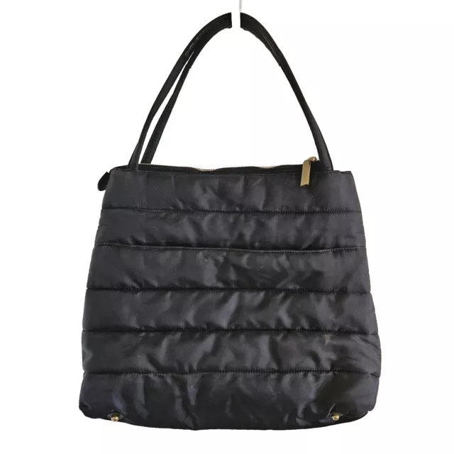 Eric Javits Shoulder Bag Handbag Black Gold Shoulder Bag