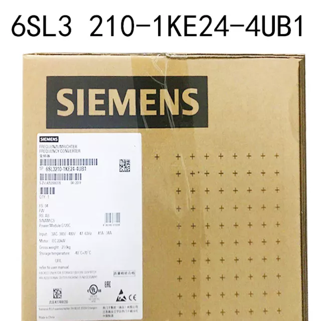 New Siemens 6SL3210-1KE24-4UB1 6SL3 210-1KE24-4UB1 SINAMICS G120C 22KW inverter