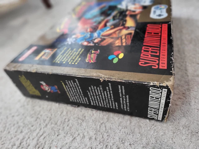 PACK SNES Street Figther GOLD COMPLET super nintendo box crystal protection 4