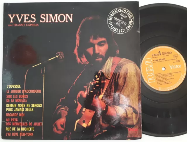 YVES SIMON Transit Express 33T 1975 LP ENREGISTREMENT PUBLIC Theatre de la Ville