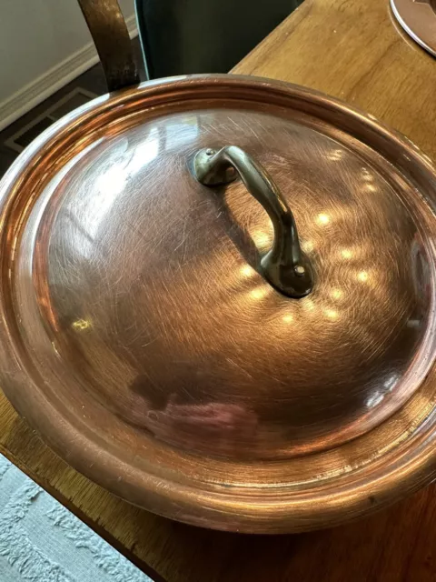 Williams Sonoma French Copper Saute Pan 10” with Lid 2