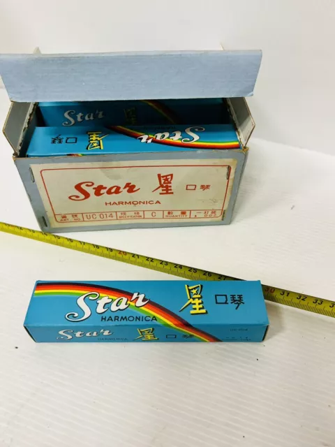 Harmonica À Bouche Star, Harmonica Chauffante Vintage