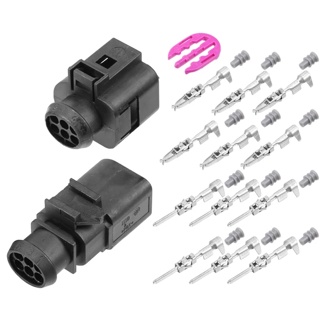 1 Set No.1J0973713/3B0973813 Femmina e Maschio 6-Pin Connettore per VW