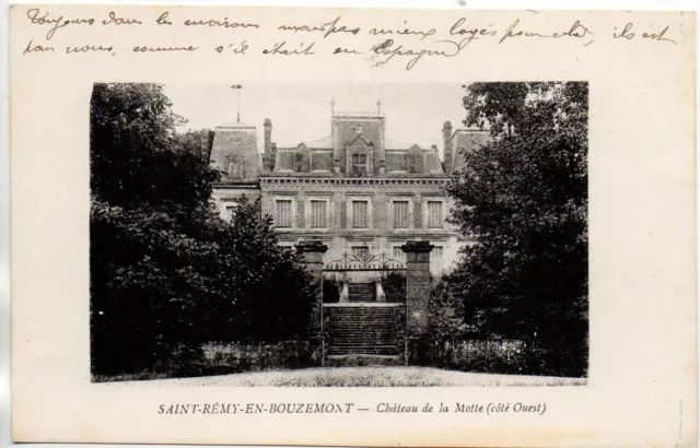 SAINT REMY EN BOUZEMONT - Marne - CPA 51 - le chateau de la Motte, coté Ouest