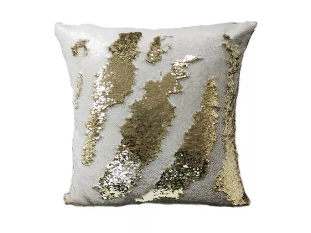 New Magic Mermaid Pillow Case Reversible Sequin Glitter Sofa Cushion Cover