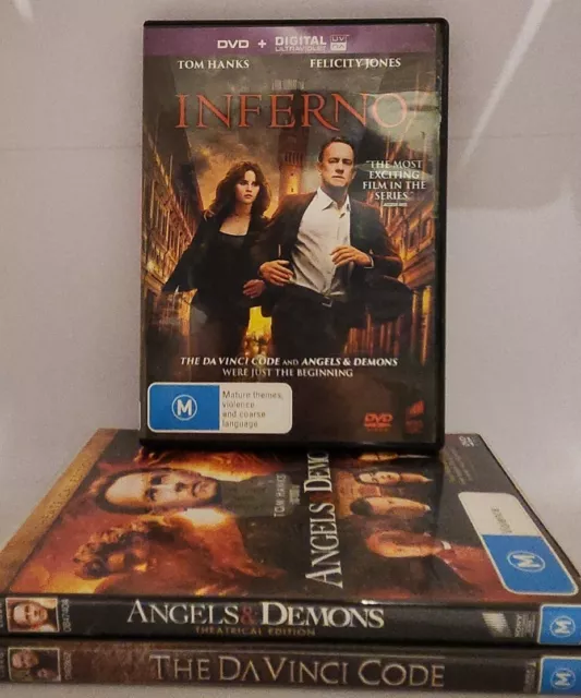 The Robert Langdon Series (Inferno, Da Vinci Code, Angels and