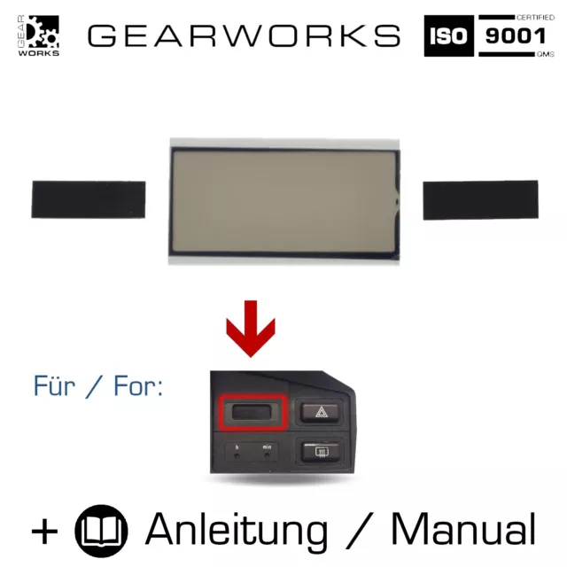 Display Digitaluhr für BMW E30 E28 E24 E23 Uhr LCD Reparatur Hell