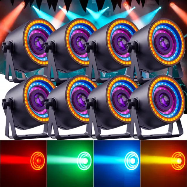 200W LED Par Wash Bühnenlicht RGBW DMX Scheinwerfer DJ Disco Show Bar Partylicht