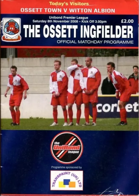 A27 Ossett Town v Witton Albion 08/11/08 Northern Premier League