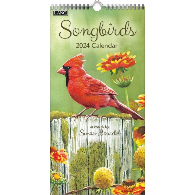 LANG COMPANIES, Songbirds Vertical 2024 Wall Calendar 16.77 PicClick