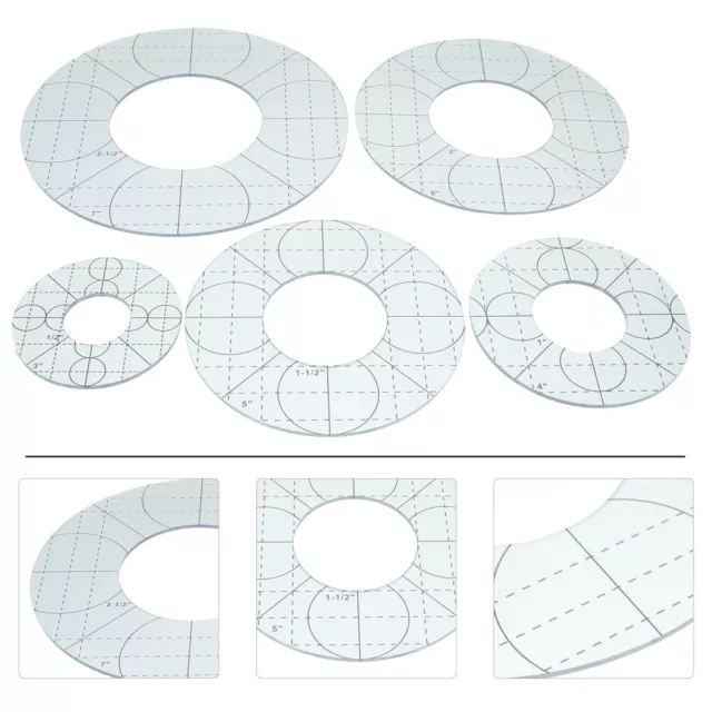 Quilt-Lineal-Vorlagen, Nähschablone, Acryl-Lineale, Kreis, Patchwork-Maschine