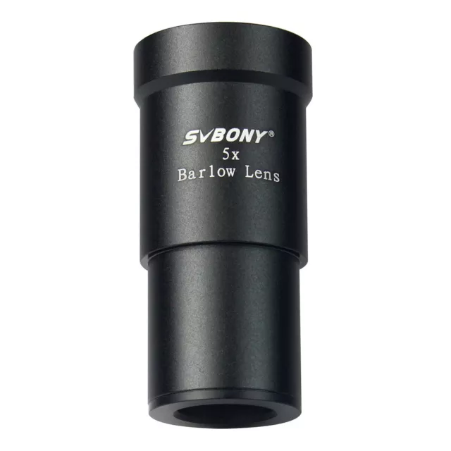 SVBONY 1.25” (31.7mm) 5X Metal Barlow Lens for Astronomy Telescope F9102A